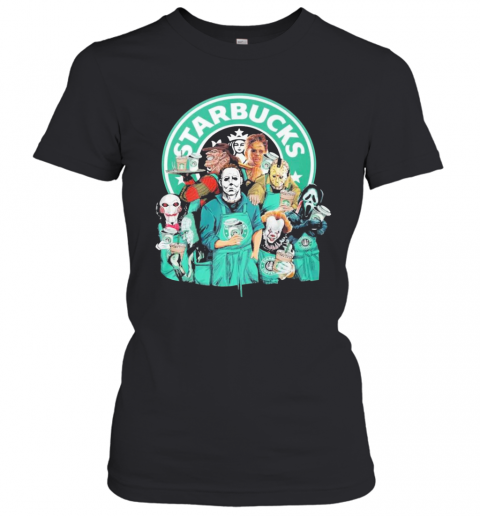 Horror Movie Character Starbucks T-Shirt Classic Women's T-shirt