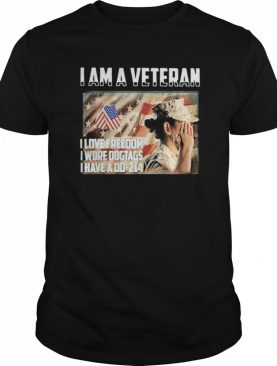 I Am A Veteran I Love Freedom I Wore Dog Tags I Have A Dd 214 shirt
