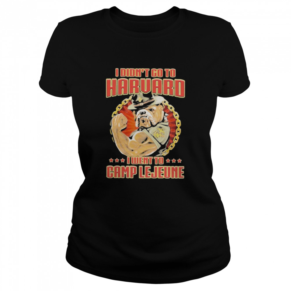 I Didn’t Go To Haruard I Went To Camp Lejeune Dog Classic Women's T-shirt