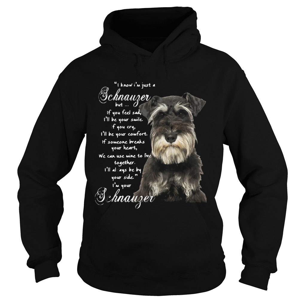 I Know Im Just A Schnauzer But If You Feel Sad Ill Be Your Smile If You Cry Hoodie