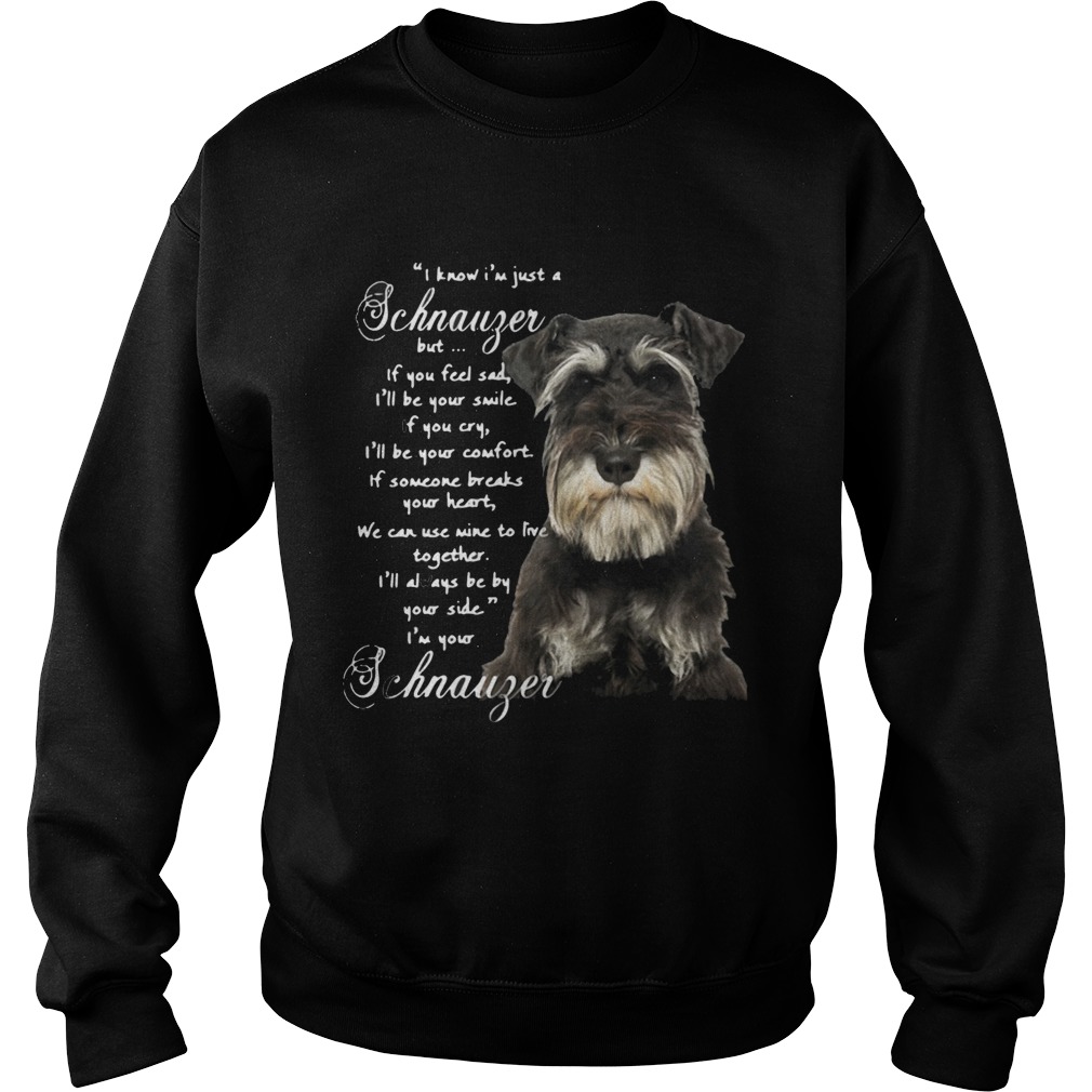 I Know Im Just A Schnauzer But If You Feel Sad Ill Be Your Smile If You Cry Sweatshirt
