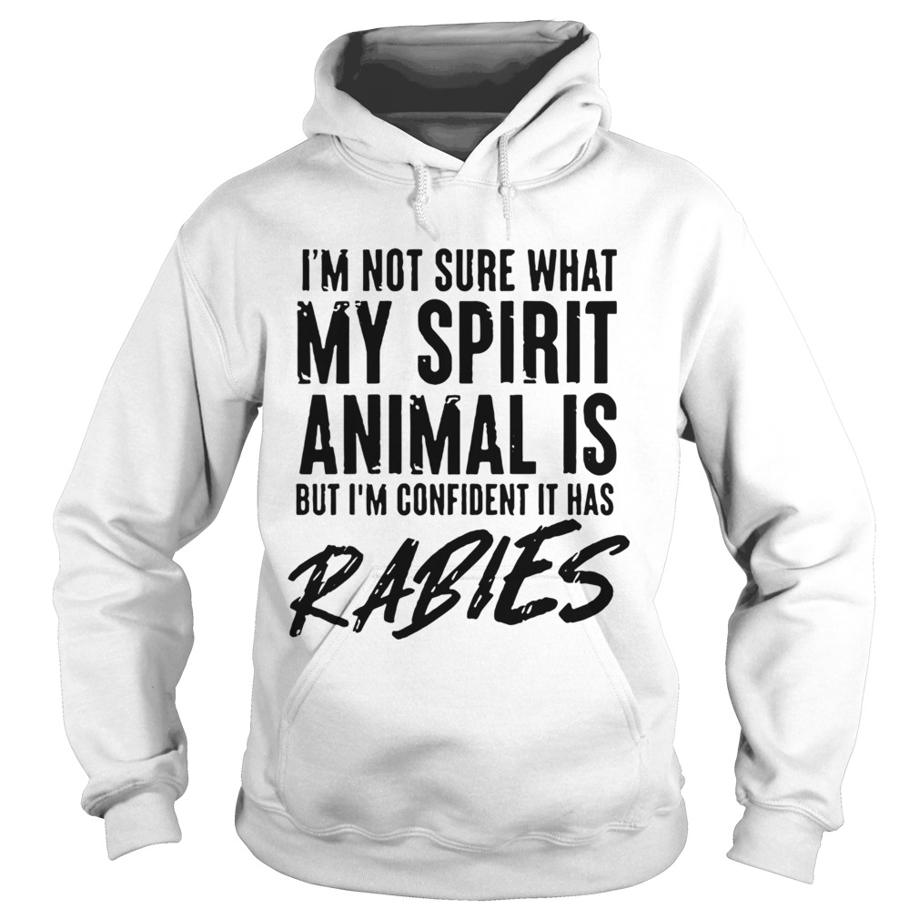 Im Not Sure What My Spirit Animal Is But Im Confident It Has Rabies Hoodie