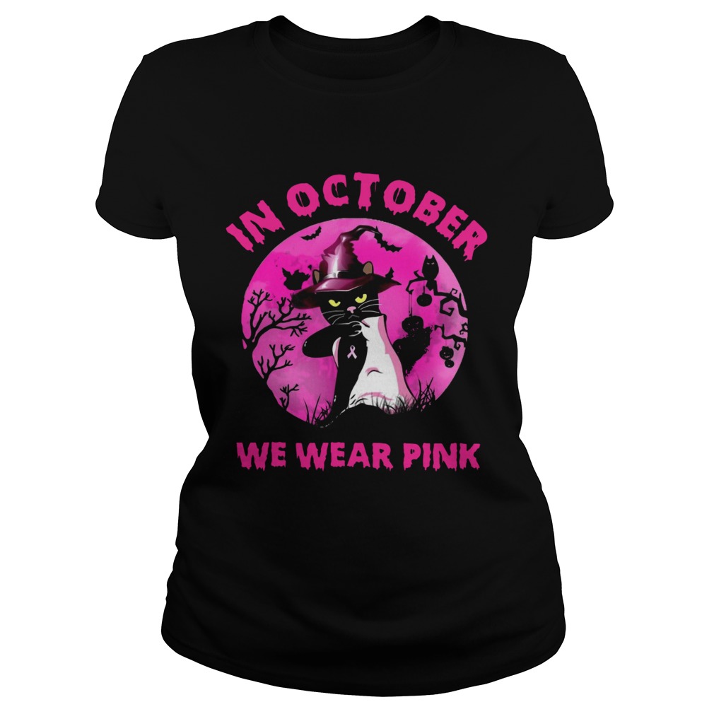 In October We Wear Pink Pumpkin Classic Ladies