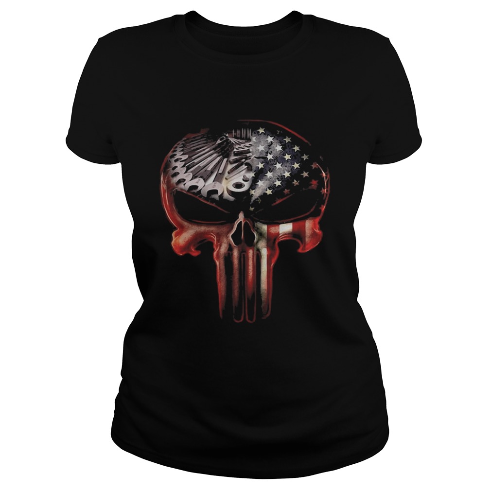 Independence Day The Punisher Skull Mechanic Classic Ladies