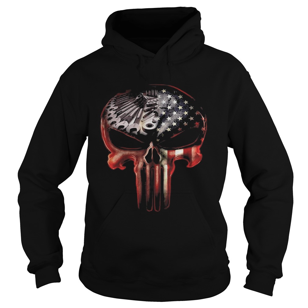 Independence Day The Punisher Skull Mechanic Hoodie