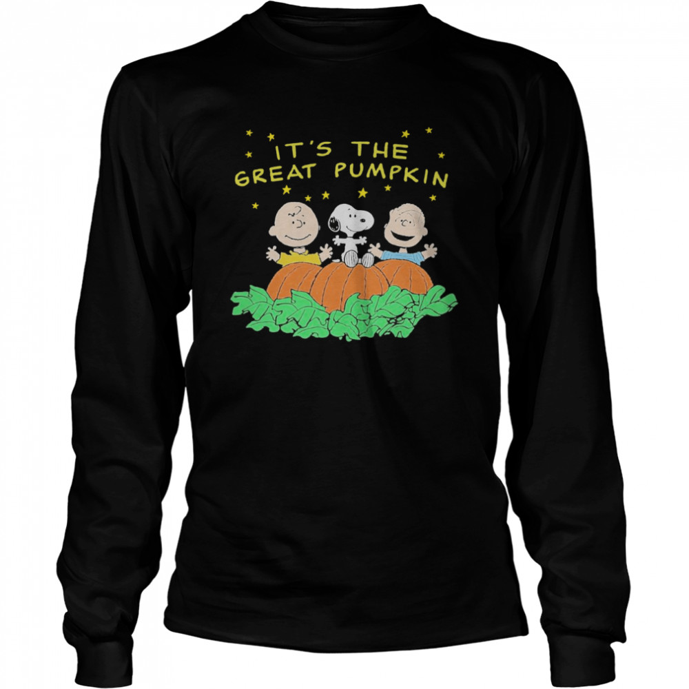 Its The Great Pumpkin Mens Black Long Sleeved T-shirt