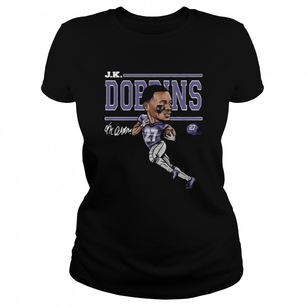 JK Dobbins Baltimore Ravens Football Classic Women's T-shirt