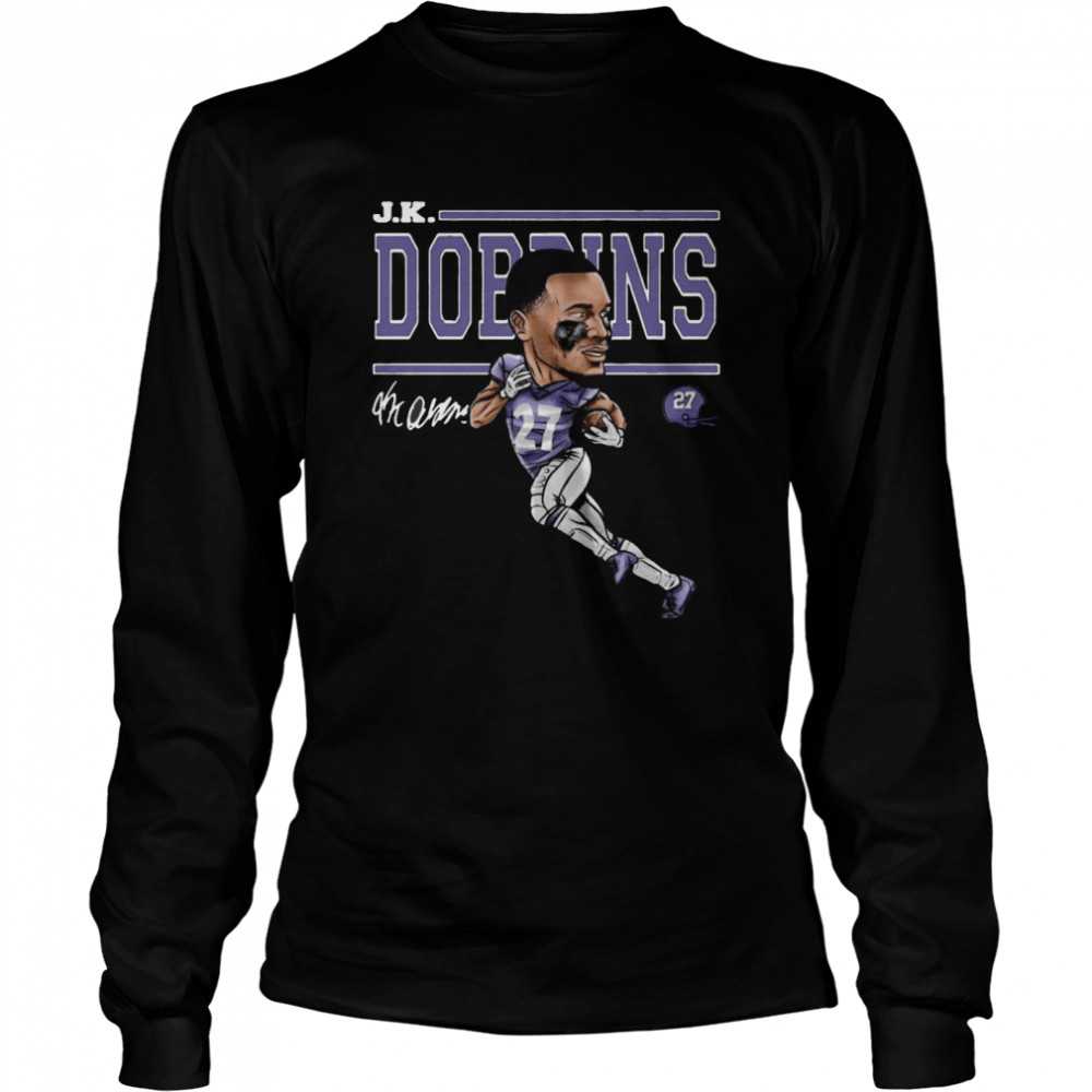 JK Dobbins Baltimore Ravens Football Long Sleeved T-shirt