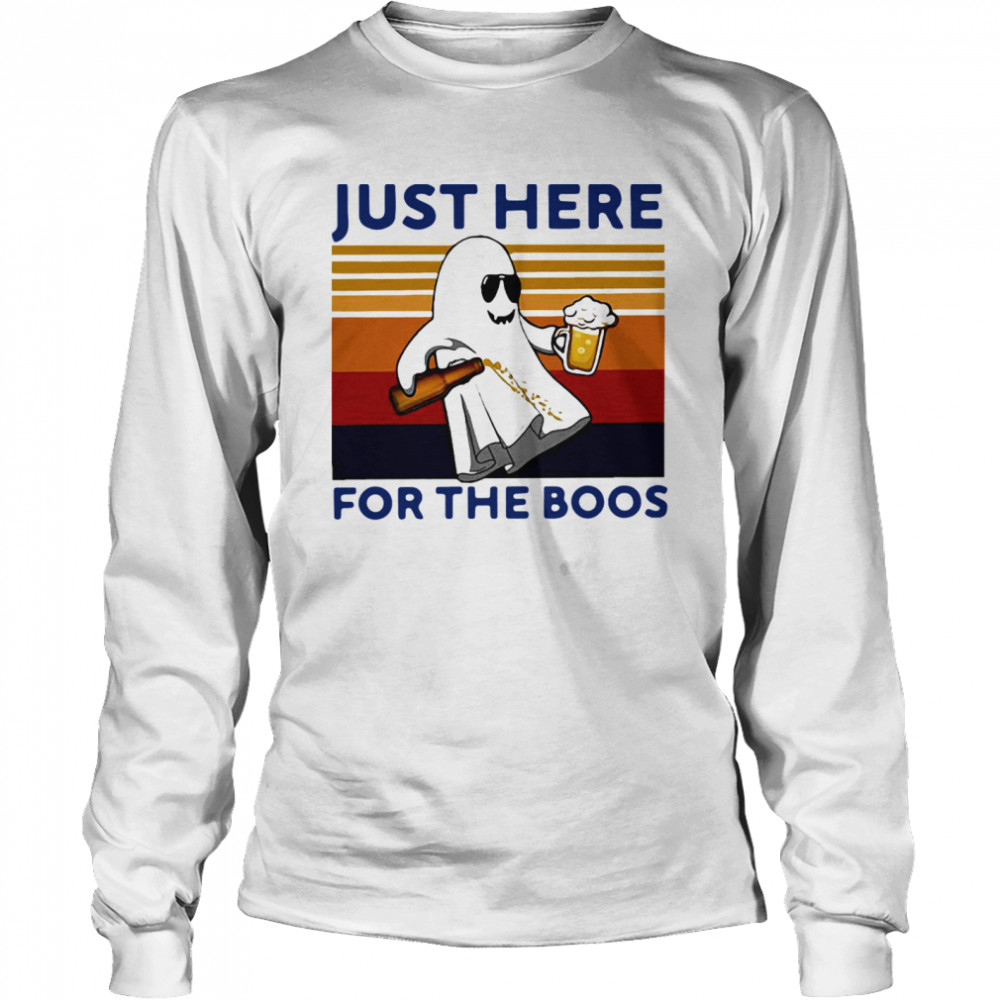 Just Here For The Boos Vintage Long Sleeved T-shirt
