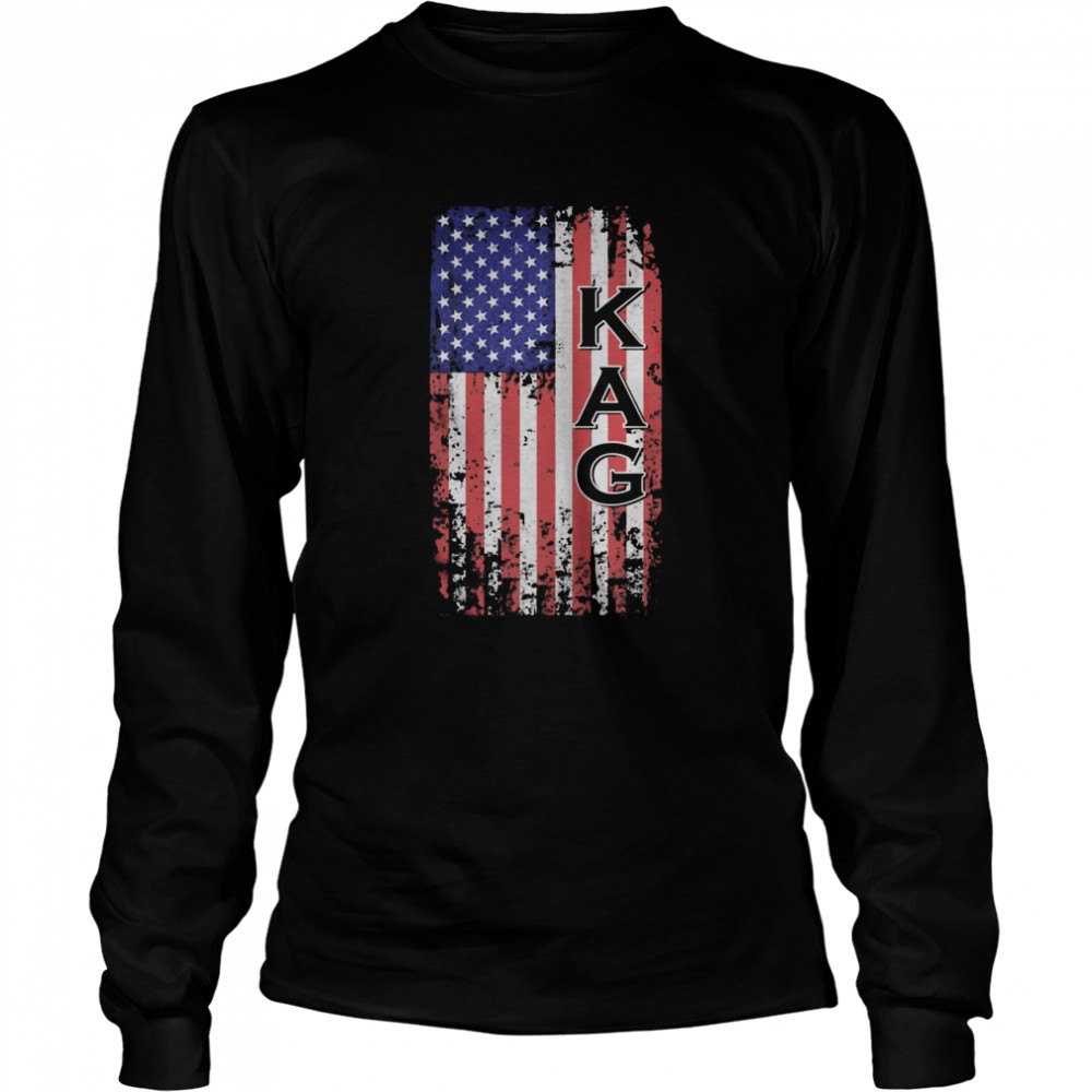 Kag american flag independence day Long Sleeved T-shirt