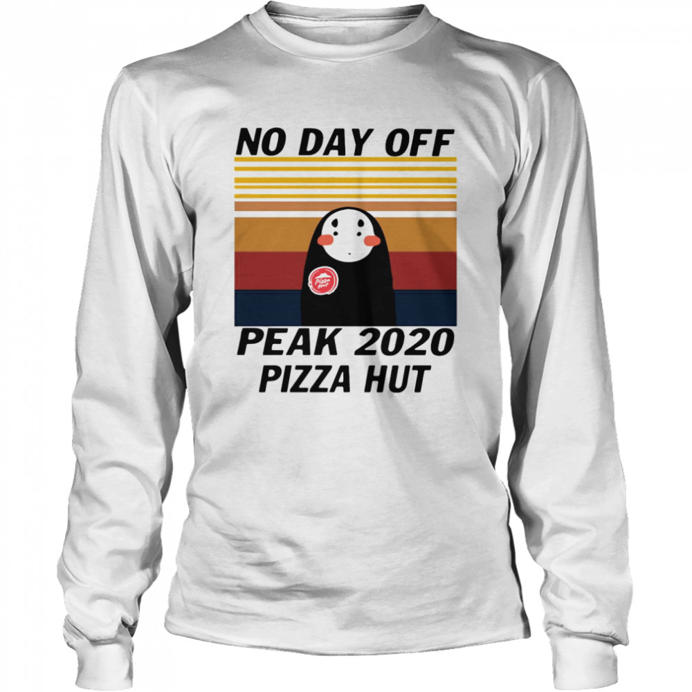 Kaonashi No Day Off Peak 2020 Pizza Hut Vintage Long Sleeved T-shirt