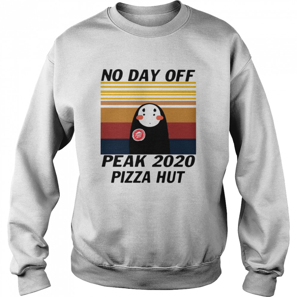 Kaonashi No Day Off Peak 2020 Pizza Hut Vintage Unisex Sweatshirt