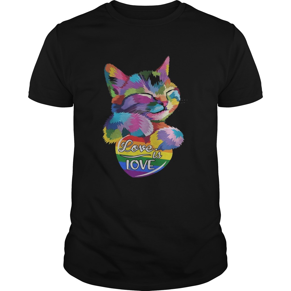 LGBT Cat Love Is Love shirt