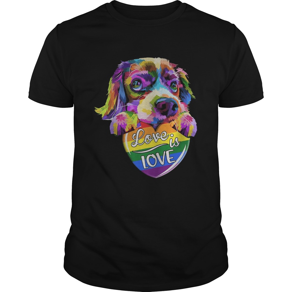 LGBT Dog love is love shirt