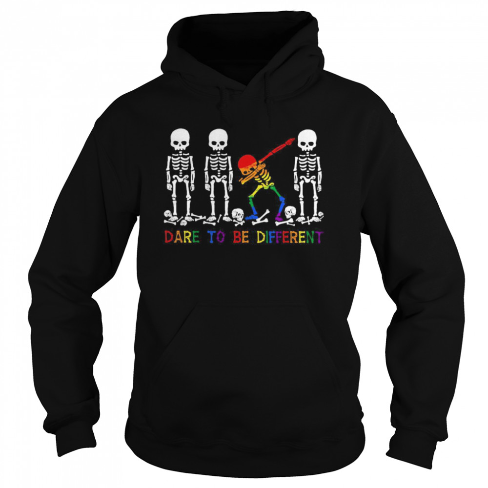 LGBT Skeleton Dare To Be Different Unisex Hoodie