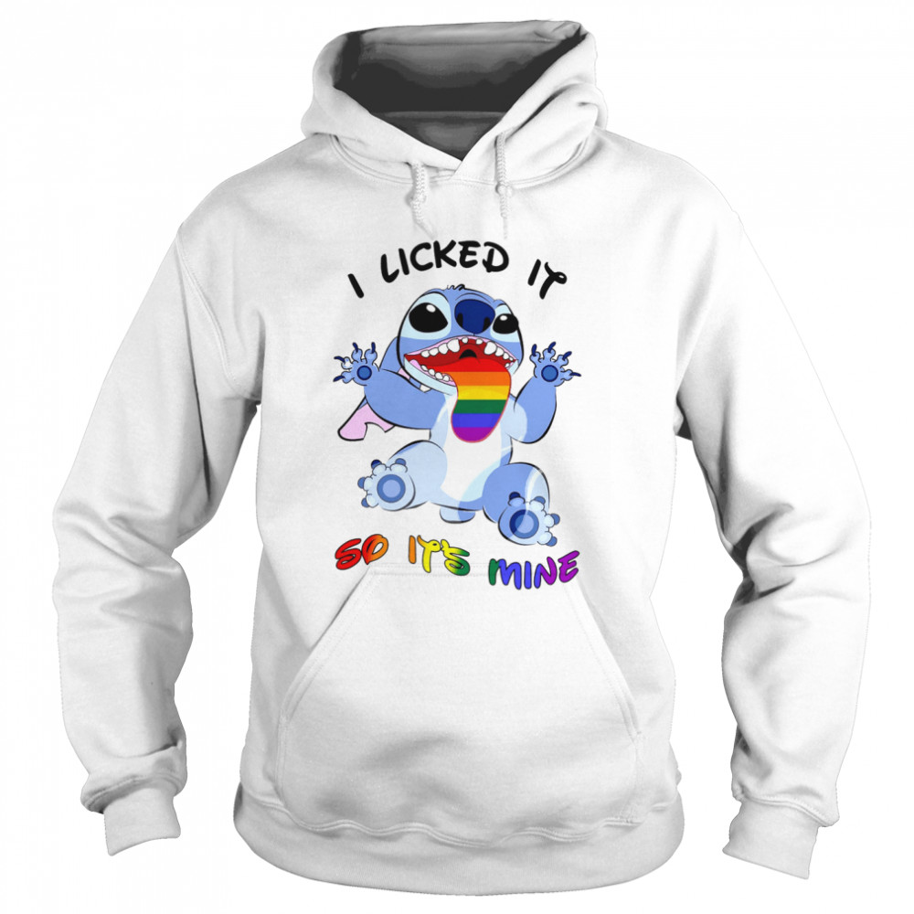 LGBT Stitch I Licked It So It's Mine Unisex Hoodie