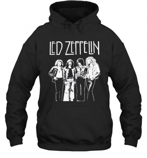 Led Zeppelin Members Vintage T-Shirt Unisex Hoodie