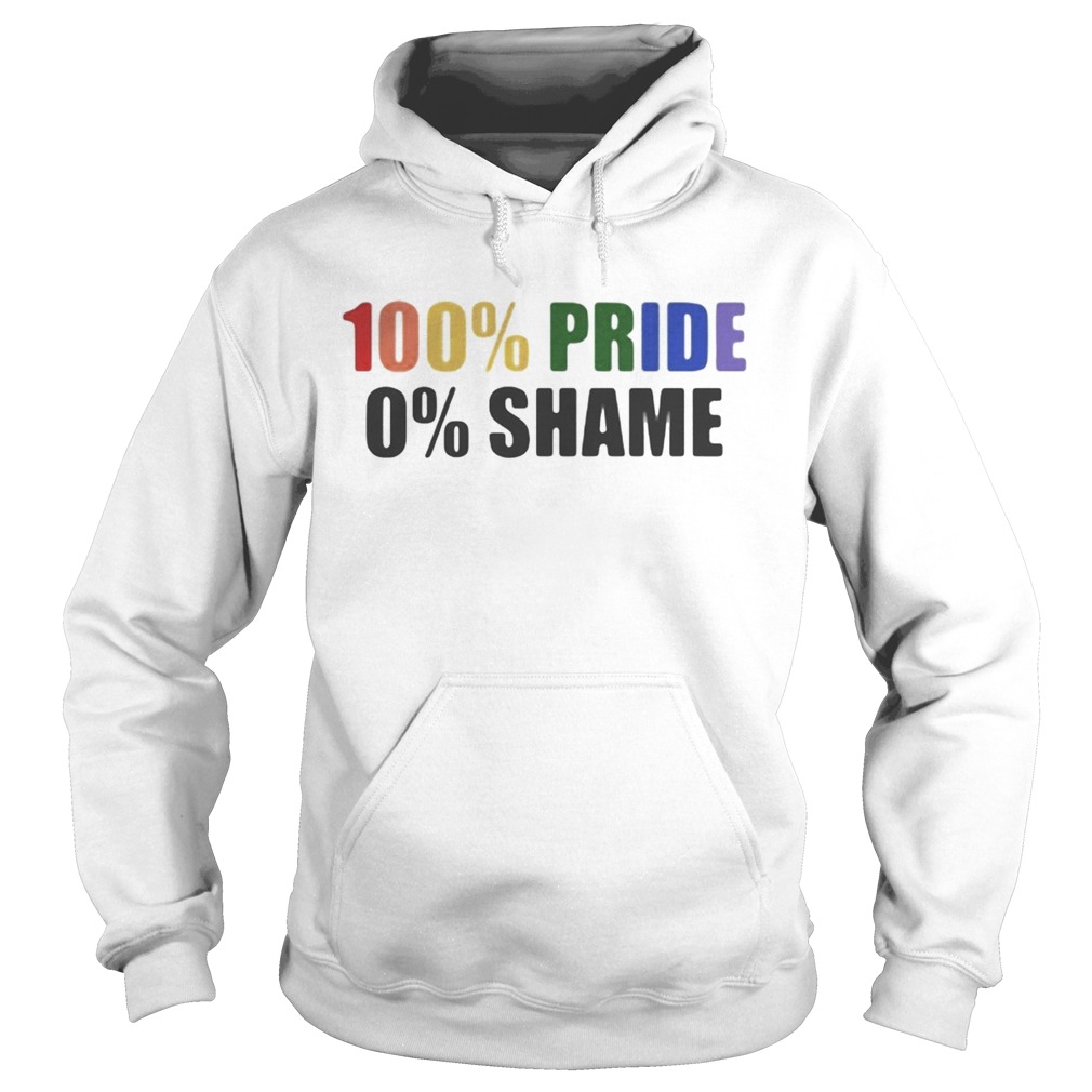 Lgbt rainbow 100 ride 0 shame Hoodie
