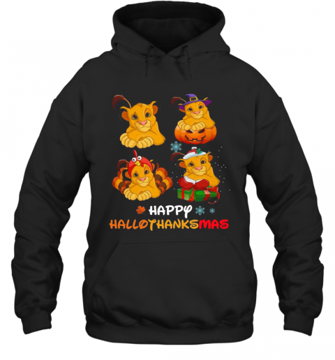 Lions Happy Hallothanksmas T-Shirt Unisex Hoodie