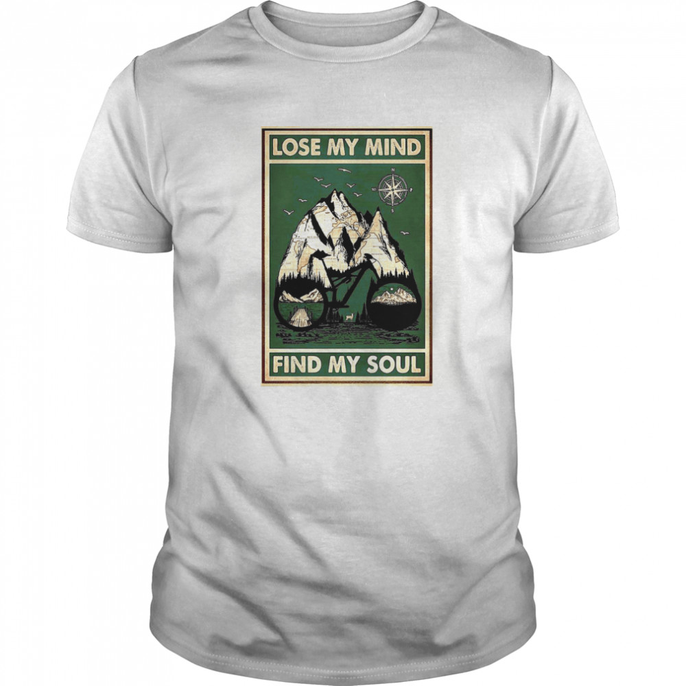 Lose My Mind Find My Soul Cycling Vertical Poster shirt