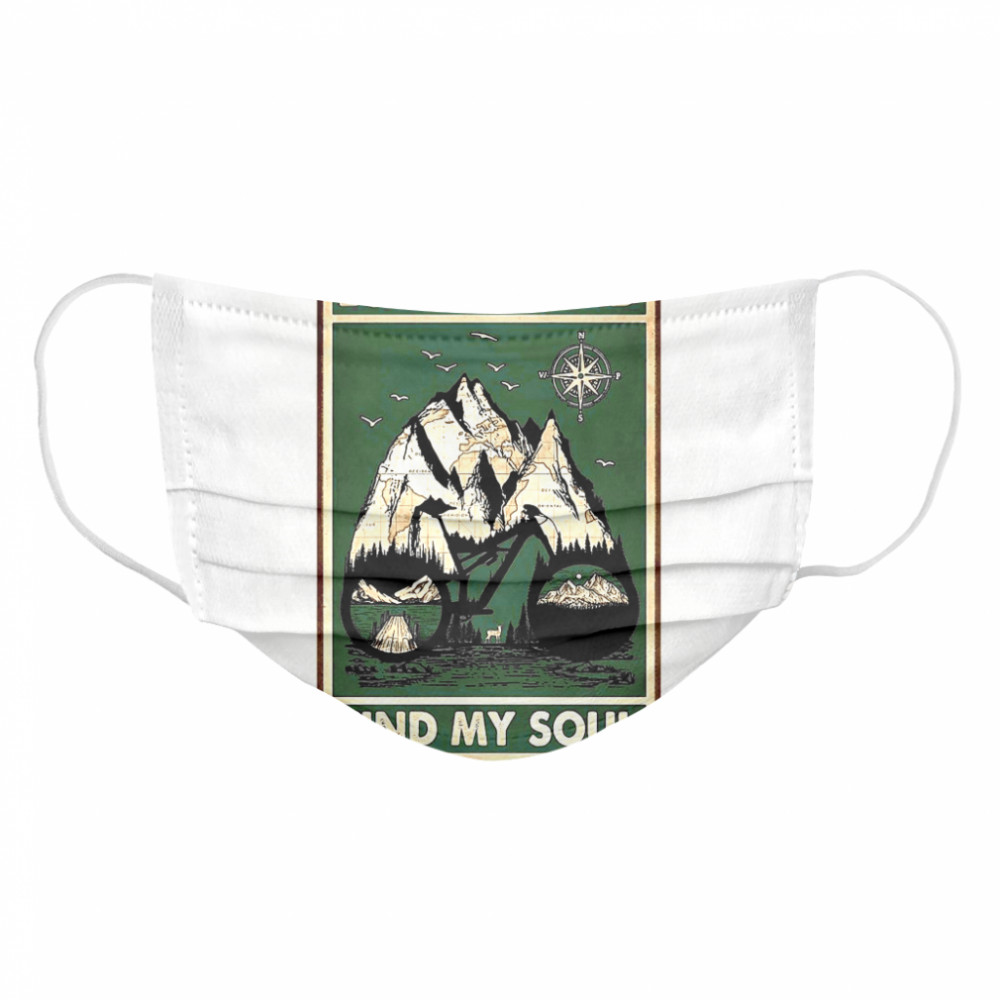 Lose My Mind Find My Soul Cycling Vertical Poster Cloth Face Mask