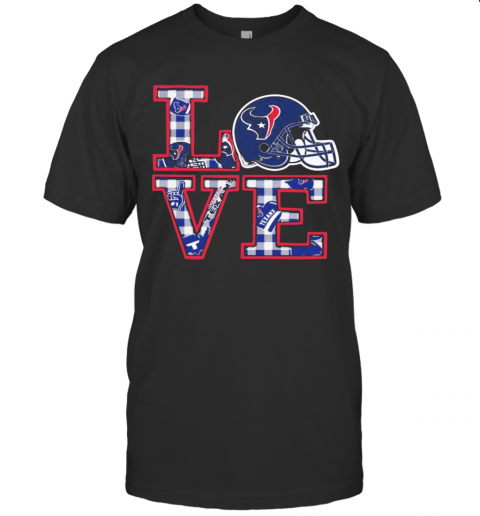 Love Houston Texas Football America T-Shirt