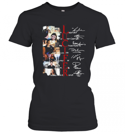 Lucifer Movie Characters Signatures T-Shirt Classic Women's T-shirt