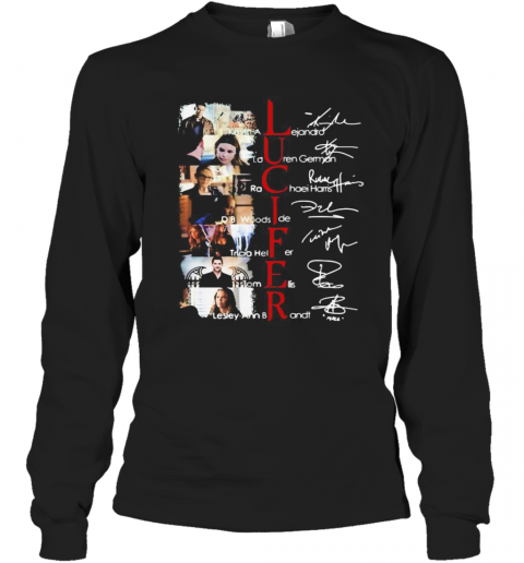 Lucifer Movie Characters Signatures T-Shirt Long Sleeved T-shirt 