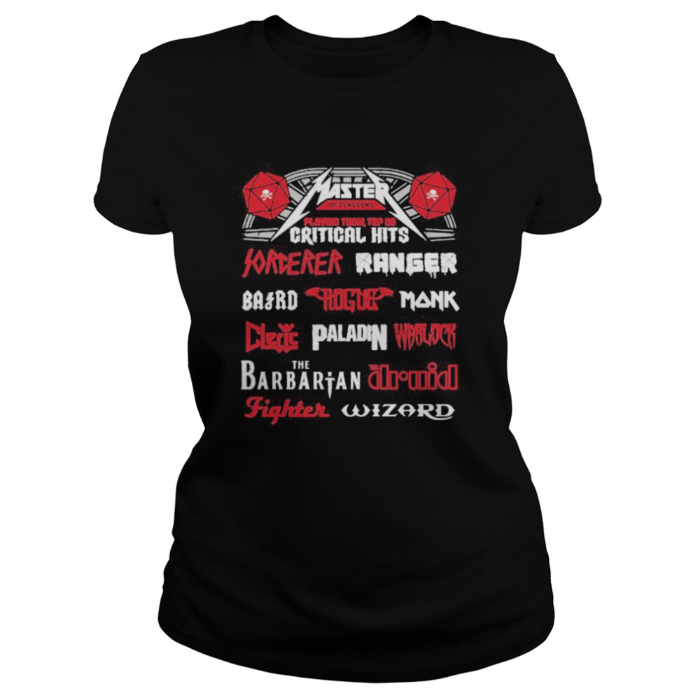 Master playing their top 20 critical hits forever ranger the barbarian Classic Women's T-shirt