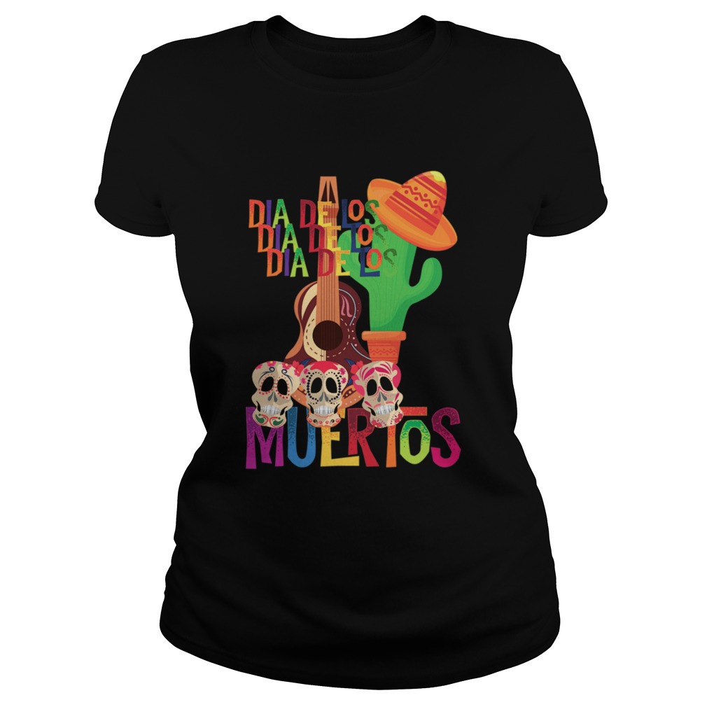 Mexicana Day Of The Dead Dia De Muertos Sugar Skull Classic Ladies