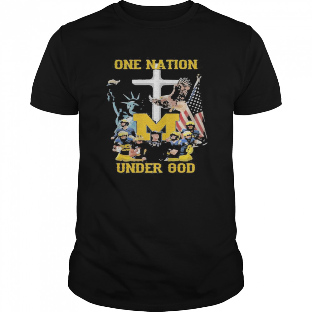 Michigan wolverines one nation under god shirt