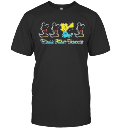Mickey Mouse Down Right Perfect T-Shirt