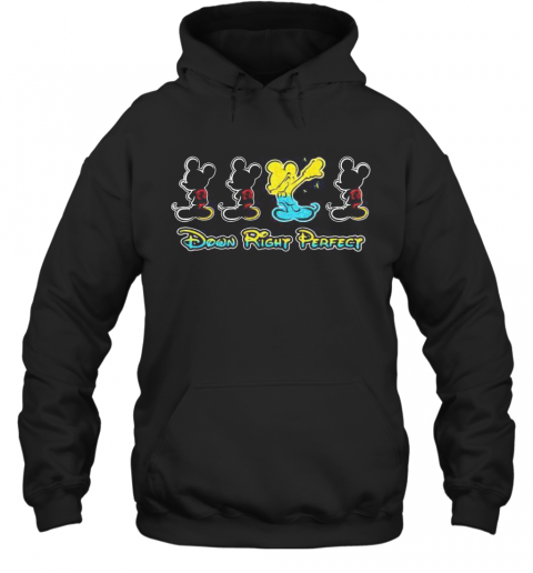 Mickey Mouse Down Right Perfect T-Shirt Unisex Hoodie