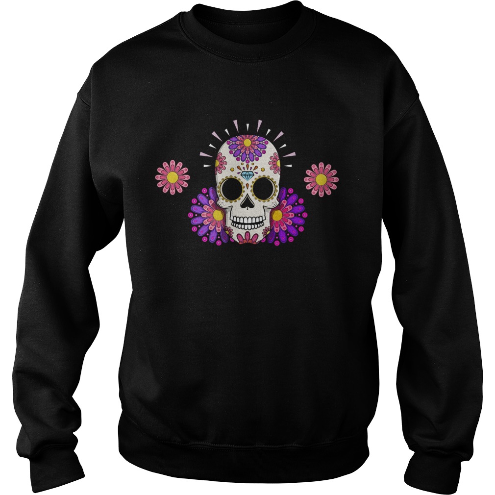 Muertos Day Of Dead Sugar Skull Sweatshirt