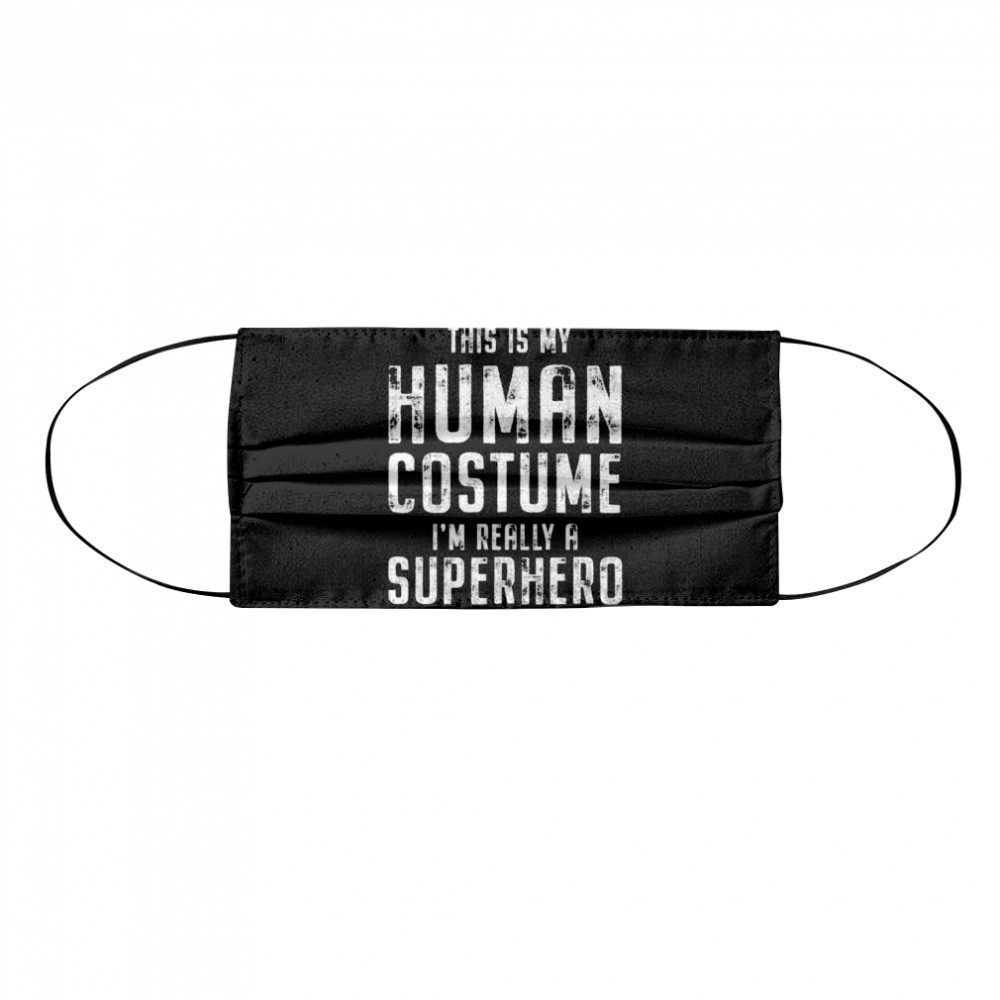 My Human Costume Funny Vintage Halloween Costume Cloth Face Mask