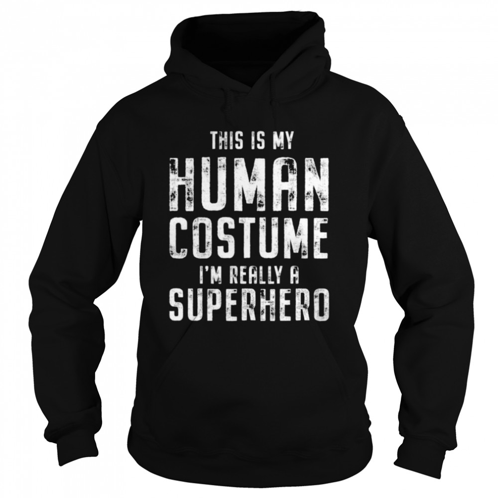 My Human Costume Funny Vintage Halloween Costume Unisex Hoodie