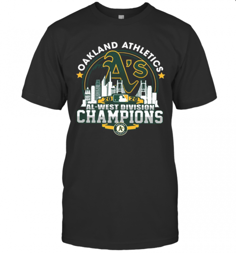 Oakland Athletics 2020 Al West Division Champions T-Shirt