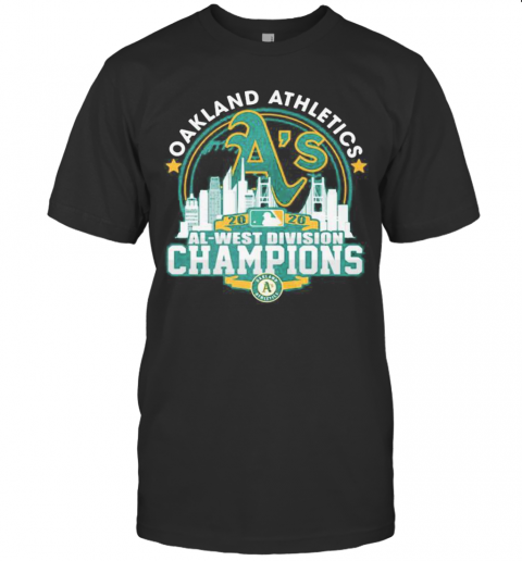 Oakland Athletics 2020 Al West Division Champions T-Shirt