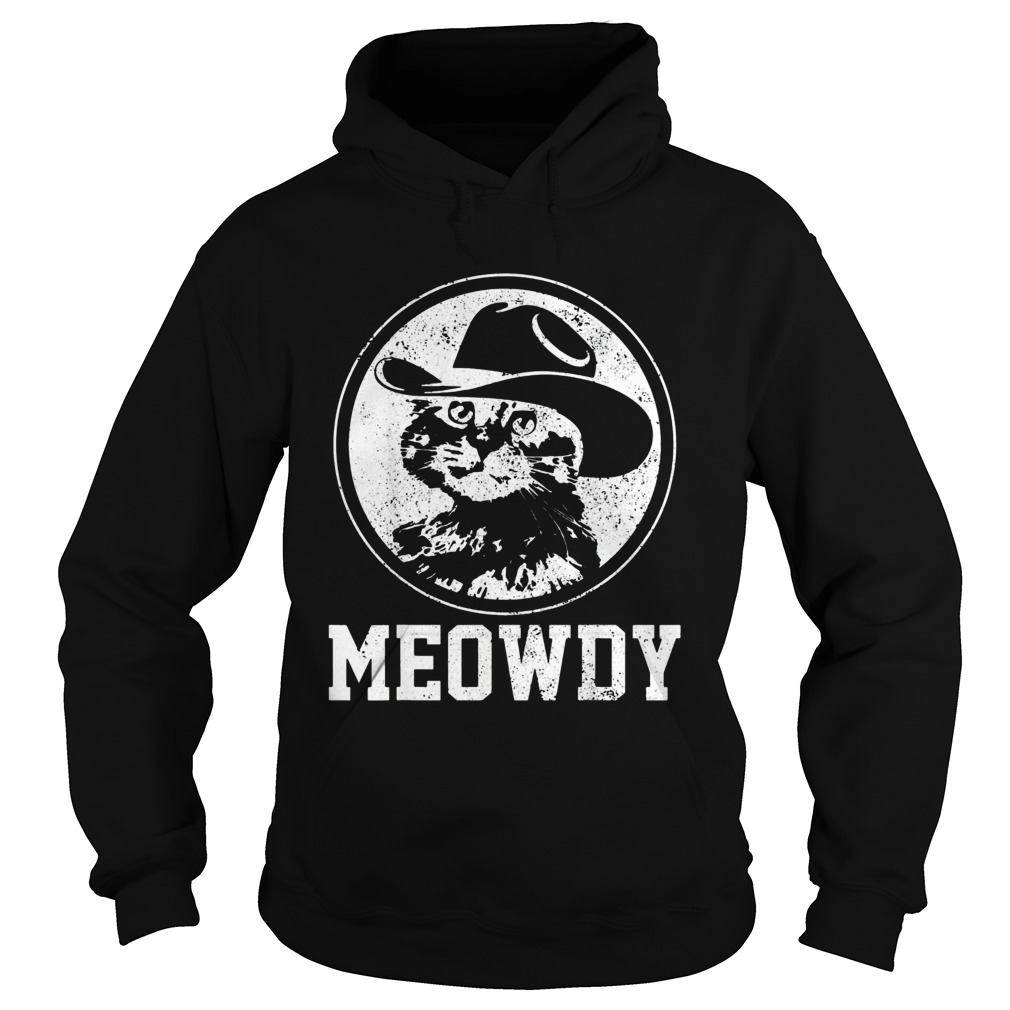 Official Meowdy Cat Cowboy Hat Hoodie