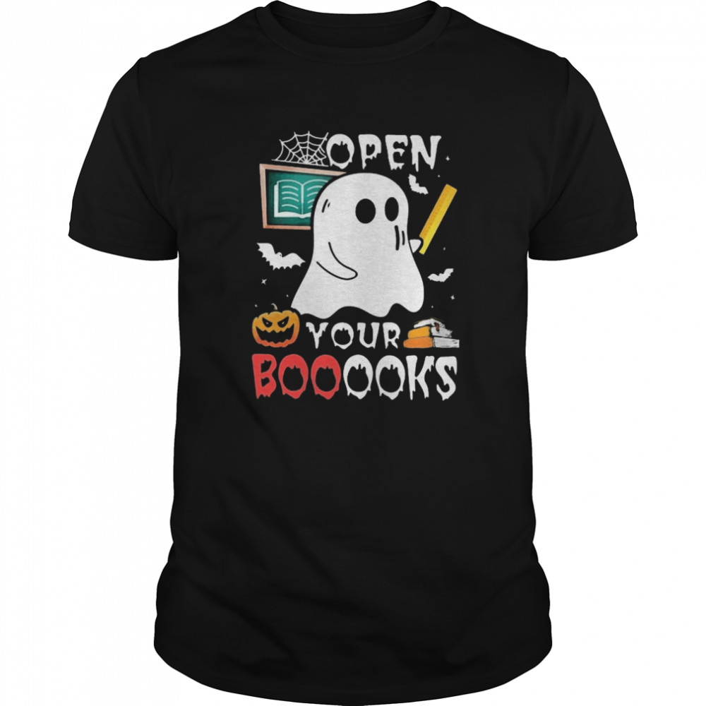 Open Your Booooks Halloween shirt