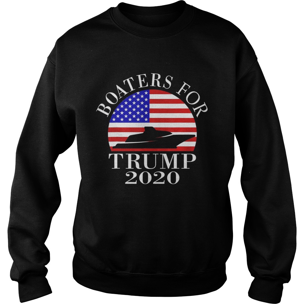 Patriotic Boaters For Trump 2020 US Flag Sweatshirt