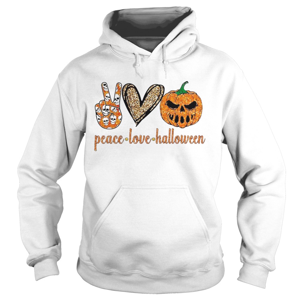 Peace Love Halloween Hoodie
