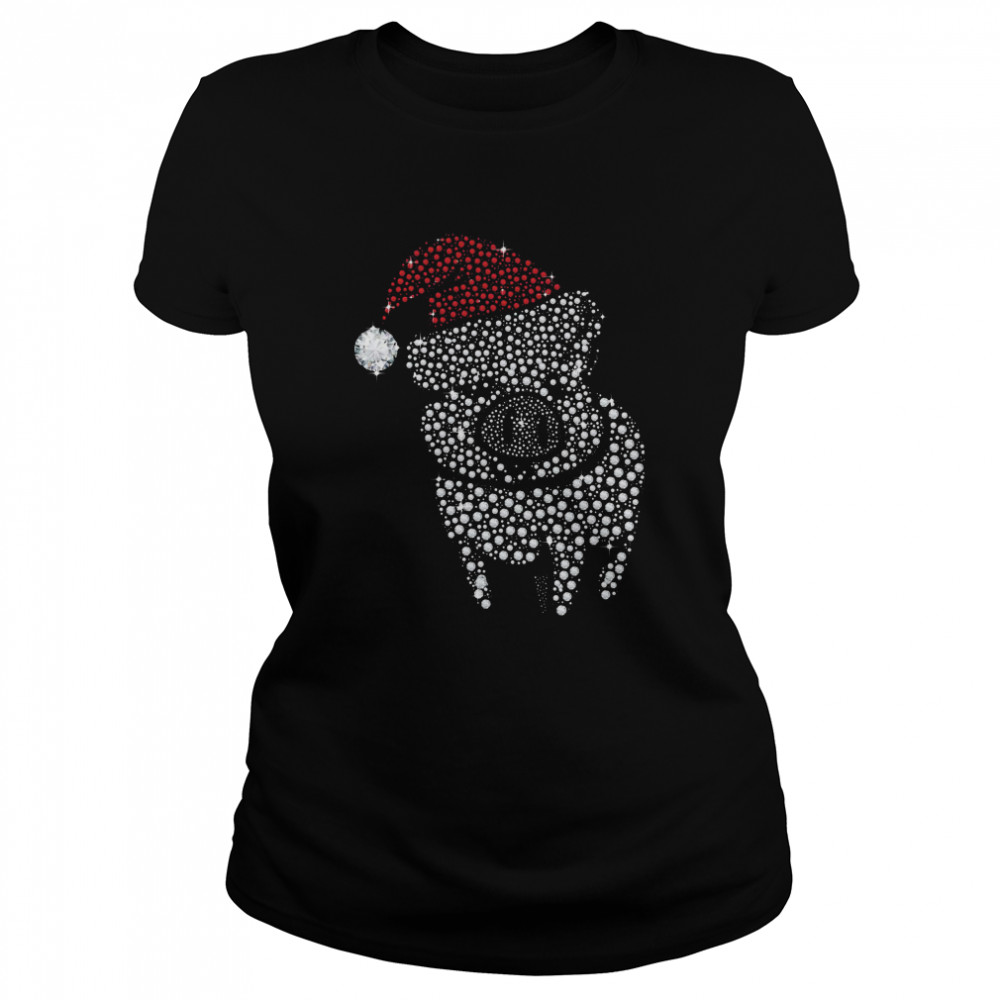 Pig Diamond Merry Christmas Classic Women's T-shirt