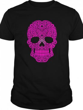 Pink Swirling Sugar Skull shirt