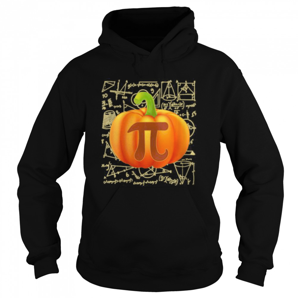 Pumpkin Pie Shirt Funny Halloween Thanksgiving Pi Day Unisex Hoodie