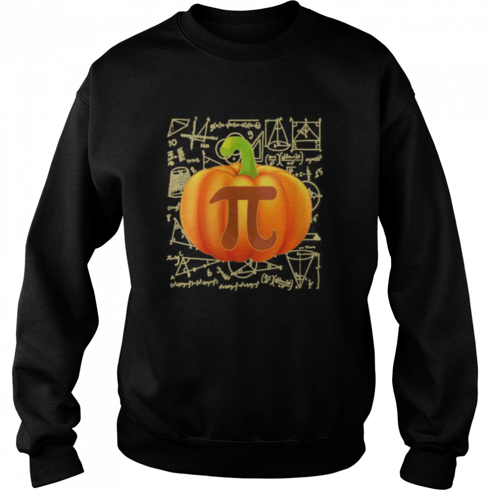Pumpkin Pie Shirt Funny Halloween Thanksgiving Pi Day Unisex Sweatshirt