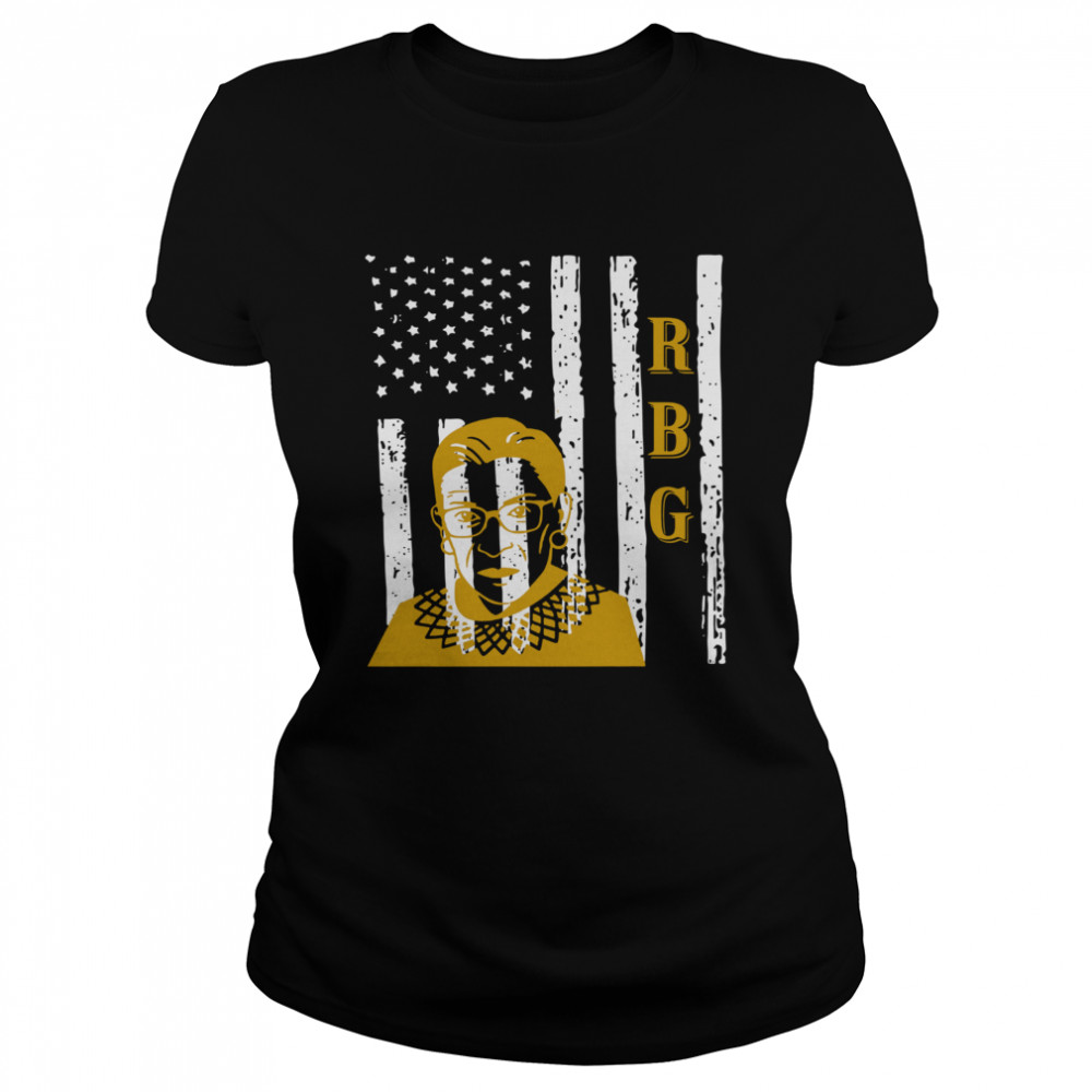 RBG Ruth Bader Ginsburg American Flag Classic Women's T-shirt