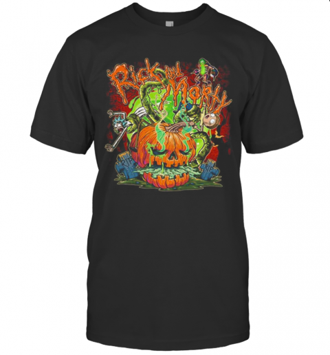 Rick And Morty Halloween Pumpkin T-Shirt