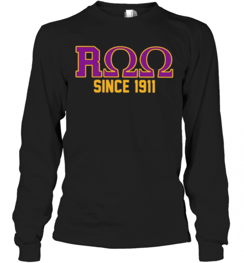 Roo Since 1911 Que Omega Psi Phi T-Shirt Long Sleeved T-shirt 