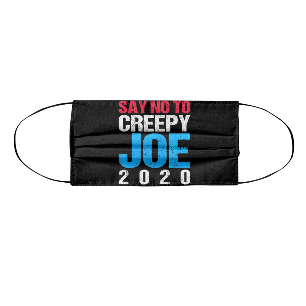 Say No To Creepy Joe 2020 Vintage Funny Anti Joe Biden Retro Cloth Face Mask